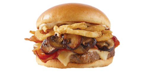 Mushroom Bacon Cheeseburger Combo